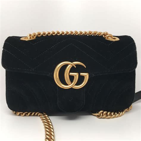 gucci mini marmont velvet shoulder bag